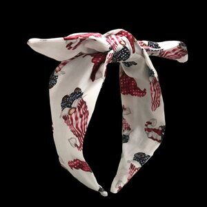 Top Knotted Headband Patriotic Gnome for Teens or Adults, Brand New Handmade